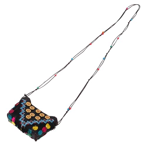 BESTYASH Ethnische Handgewebte Crossbody Tasche Damen Boho Stil Umhängetasche mit Quaste Leicht für Alltag Reisen Outdoor Einkauf von BESTYASH