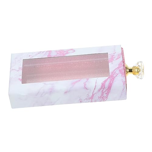 BESTYASH Falsche Wimpern Aufbewahrungsbox mit Rechteckiger Lidschatten Behälter mit Klarfenster für Reisen Leicht und Tragbar zum Organisieren und Ihrer Wimpern von BESTYASH