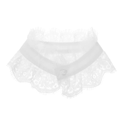 BESTYASH Spitzenkragen Abnehmbar Für Damen Kleid Pullover Schalkragenkleid Falscher Reverskragen Fake Collar Krageneinsatz Damen von BESTYASH