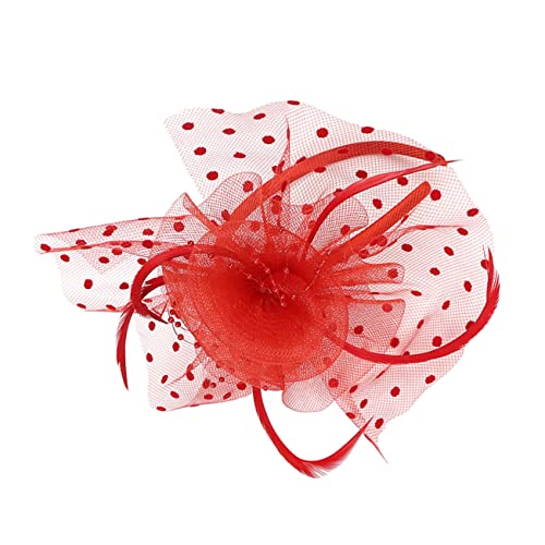BESTYASH Vintage Fascinator Hut Mit Netz Und Blumen Elegantes Kopfschmuck-accessoire Für Halloween Teeparty Karneval Und Hochzeiten von BESTYASH