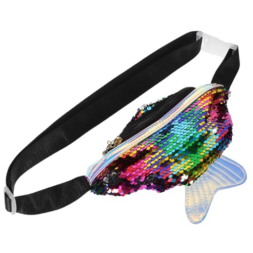 BESTYASH Damen-hüfttasche Fischschwanz-geldbörse Pu-Material Multifunktionale Umhängetasche Für Sport Freizeit Reisen Wandern Radfahren Gassigehen Einkaufen Mit Platz Für Telefon Schlüssel von BESTYASH