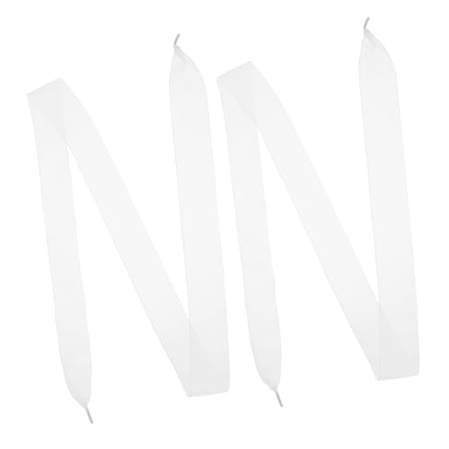 BESTYASH Flache Candy Color Schnürsenkel aus Chiffon und Satin Bandschnürsenkel für Damen Sneakers Sandalen und High Heels Weiche Langlebige Schleifenbänder mit Spitzenverzierung von BESTYASH