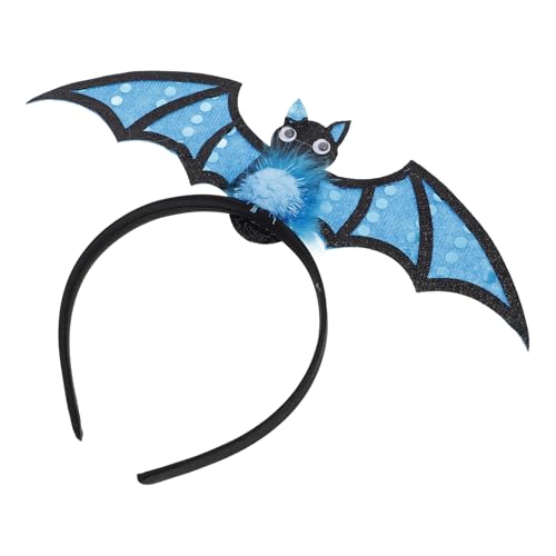 BESTYASH Fledermaus Stirnband Mit Plüschbommeln Und Gepunkteter Kopfbedeckung Für Halloween-partys Maskeraden Und Themenveranstaltungen Als Gruseliges Kostüm-accessoire Für Junge von BESTYASH
