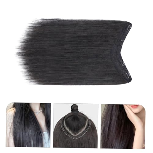 BESTYASH Förmiges Haarteil Lang Natürliche Optik Glatte Haarverlängerung für Frauen Vielseitig Tragbar Hautfreundlich für Alltag Party Festival Cosplay von BESTYASH