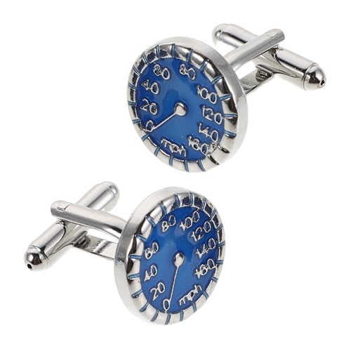 BESTYASH Französische Manschettenknöpfe mit Speedometer Design Schwarze Formelle Herrenaccessoires aus Rennsport Vielseitig für Business Hochzeit Party von BESTYASH