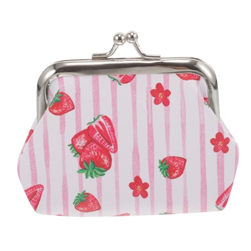 BESTYASH Fruchtmuster Münzbeutel für Damen Geldbörse für Kleingeld Karten für Strand Party Einkaufen Langlebiges Material Leicht von BESTYASH