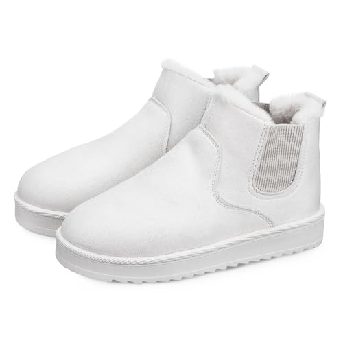 BESTYASH Schneestiefel Damen Warme Kurze Stiefel Stiefeletten Schneestiefel Für Damen -schneeschuhe -schneeschuhe Zum Wandern Winterstiefel Für Frauen Mädchen von BESTYASH