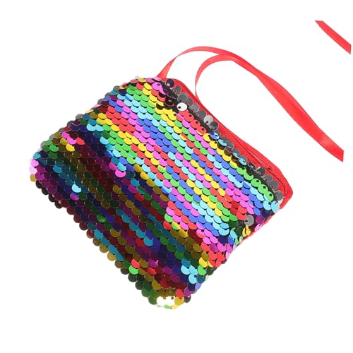 BESTYASH Kleine Pailletten-geldbörse Mit Schultergurt Praktische Umhängetasche Als Münztasche Für Damen Für Party Strand Oder Alltag von BESTYASH