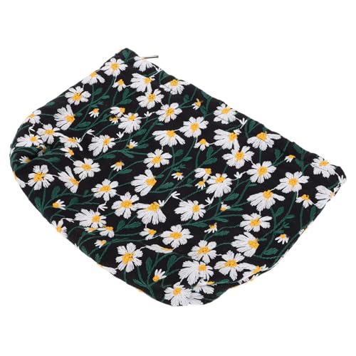 BESTYASH Kosmetiktasche Aus Canvas Schminktasche Mit Blumenmuster Organizer Für Reisezubehör Kleine Tragetasche Für Damen Make-up-Tasche Für Unterwegs von BESTYASH