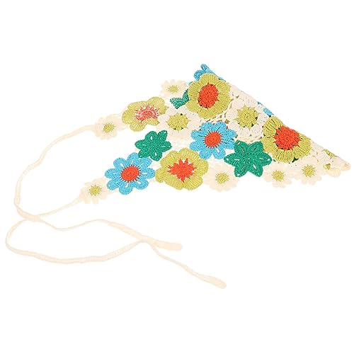 BESTYASH Gestricktes Haarband mit Blumenmuster Kopftuch für Verschiedene Frisuren und Anlässe Sommerliches Accessoire Blütenfarbe von BESTYASH