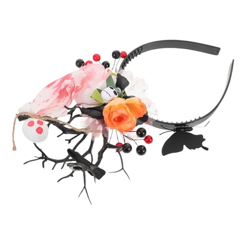 BESTYASH Geweih-stirnband Mit Geisterkopf Und Totenköpfen Leichte Kopfbedeckung Für Halloween-kostüme Party-accessoires Und Cosplay-veranstaltungen von BESTYASH