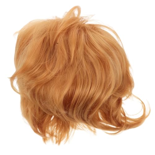 BESTYASH Goldene Kurze Herrenperücke Mit Seitlichem Für Cosplay Und Halloween Punk-style Perücke Für Für Partys Und Auftritte von BESTYASH