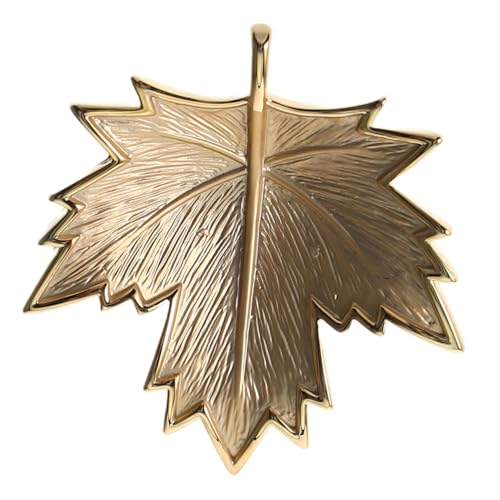 BESTYASH Goldene Vintage Ahornblatt Brosche Damen Lapel Pin mit Feiner Emaille Herbst Schmuck für Schals Mäntel Kleider Eleganter Herbstlicher Anstecker für Festtage und Alltagsmode von BESTYASH