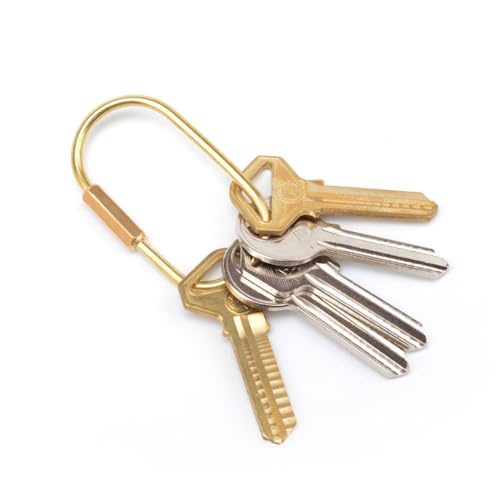 BESTYASH Schlüsselanhänger Aus Hochwertigem Messing Kreativer Und Langlebiger Schlüsselring Mit Clip Für Stilvolle Und Für Jeden Anlass Und Sammler von BESTYASH