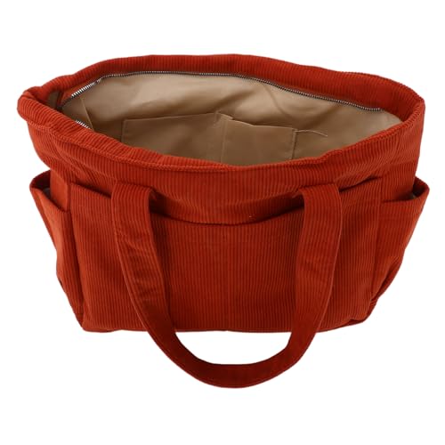 BESTYASH Große Canvas Messenger Bag Damen und Herren Japanisch Inspiriert Minimalistisch Urbaner Casual Stil Geräumige Crossbody Tote Umhängetasche für Arbeit Schule Reisen Freizeit Orange von BESTYASH