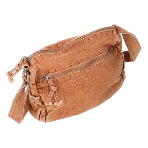 BESTYASH Große Kapazität Schulter Messenger Handtasche Geldbörsen Crossbody Denim Handtasche Canvas Tasche Denim Tote Schultertasche Damen Crossbody Bag Jean Tote Bag von BESTYASH