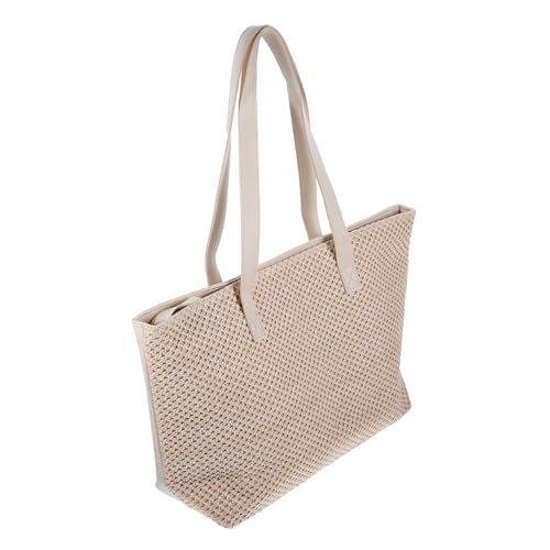 BESTYASH Große Kapazität Strohtasche Damen Handtasche Sommer Strand Woven Tote Bag All match Fashion Schultertasche Reisetasche für Alltag und Urlaub von BESTYASH