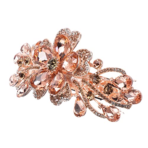 BESTYASH Großer Haarclip aus Haaraccessoire für Damen für Hochzeiten und Partys Champagnerfarbe Vielseitig Kombinierbar Verschiedene Anlässe von BESTYASH