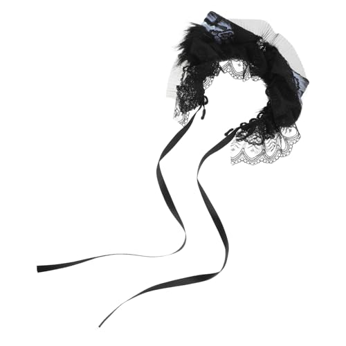 BESTYASH Haarband mit Katzenohren: Stirnband mit Tierohren aus weichem Plüsch, Dekoration – Kopfbedeckung im Lolita-Stil mit Schleife und Spitze für Halloween, Party, Dienstmädchen, Cosplay-Kostüm BESTYASH Haarband mit Katzenohren: Stirnband mit Tierohren aus weichem Plüsch, Dekoration – Kopfbedeckung im Lolita-Stil mit Schleife und Spitze für Halloween, Party, Dienstmädchen, Cosplay-Kostüm von BESTYASH