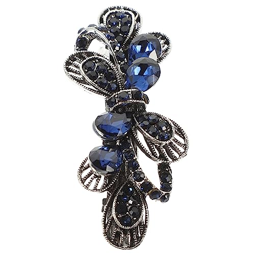 BESTYASH Haarklammer mit Funkelnden Strasssteinen Vintage Haarschmuck Damen Jeweled Haarspange für Dickes Haar Bling Barrette für Hochzeit und Alltag Modischer Haarschmuck für Frauen von BESTYASH