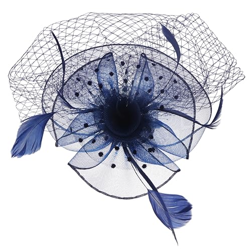 BESTYASH Haarschmuck Damen Netz Hut für Partys Headdress für Auftritte Leichter Haaraccessoire mit Feinem Design für Cosplay und Fotoshootings eine Fröhliche von BESTYASH