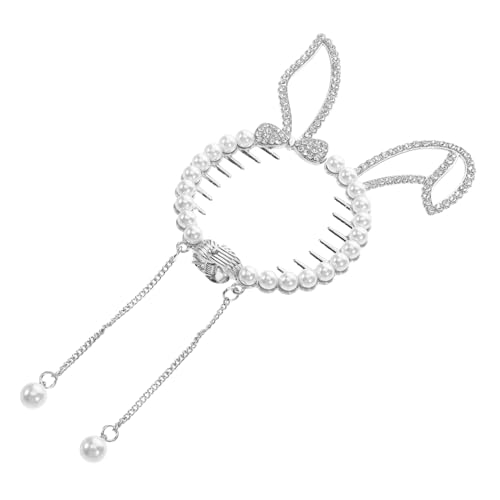 BESTYASH Haarnadel Mit Hasenohren Pferdeschwanz-clip Haar-accessoires Für Jungen Und Mädchen Strass-haarspange Für Frauen Und Mädchen Bezauberndes Hasen-design von BESTYASH