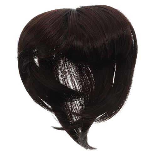 BESTYASH Haarteil Für Frauen Unsichtbares Haarstück Aus Kunstfaser Für Dünner Werdendes Haar Clip Design Natürliche Tiefbraune Farbe Lang Für Eleganten Alltagslook von BESTYASH