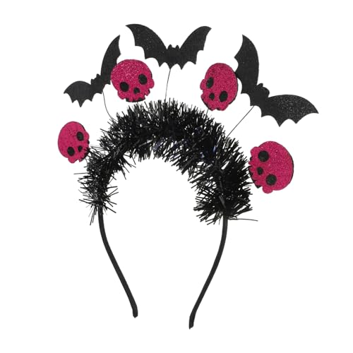 BESTYASH Halloween Schädel Stirnband Kopfbedeckung Für Erwachsene Mit Totenkopf-motiven Für Kostümpartys Gruseloutfits Und Haarschmuck Zur Dekoration von BESTYASH