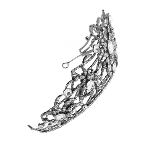 BESTYASH Legierung Strass Krone Für Halloween Tiara Kopfschmuck Spinne Braut Haar Zubehör Retro Krone Strass Für Frauen Party Festival Hochzeit Accessoire von BESTYASH