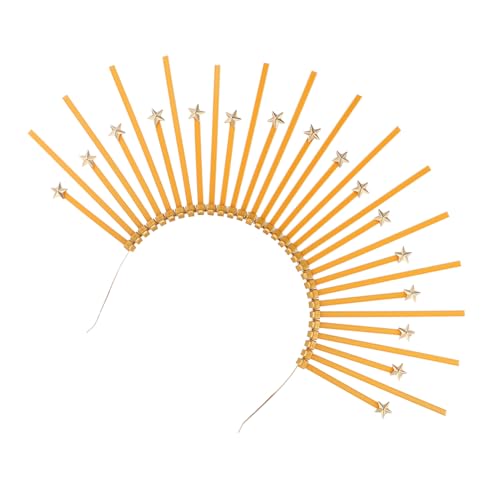 BESTYASH Göttin Headdress Krone Haarband Für Damen Cosplay Accessoire Für Halloween Partys Fotoshootings Und Thematische Veranstaltungen Einteilig Aus Robustem Gefertigt von BESTYASH