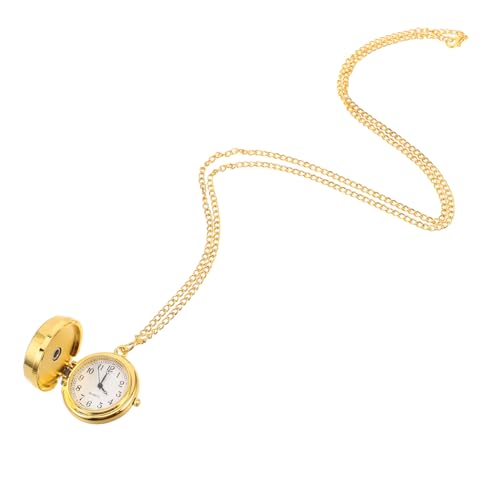 BESTYASH Retro Glücksbringer Kette Mit Vierblättrigem Anhänger Für Damen Robuste Halskette Mit Uhr Langlebiges Legierungsdesign Vielseitig Einsetzbar Für Jeden Anlass Perfektes Für von BESTYASH
