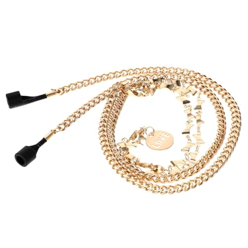 BESTYASH Kopfhörer Anti Verlust Halskette für Damen Eleganter Halsschmuck Doppelter Halsschmuck Langlebiges Metall Passt Beim Sport von BESTYASH