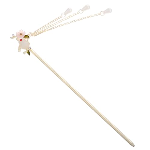 BESTYASH Chinesische Haargabel Mit Hasendesign Und Blumenquaste Traditionelle Handgefertigte Haarnadel Aus Asiatisches Haarstäbchen Mit Quaste Für Hanfu-stile von BESTYASH