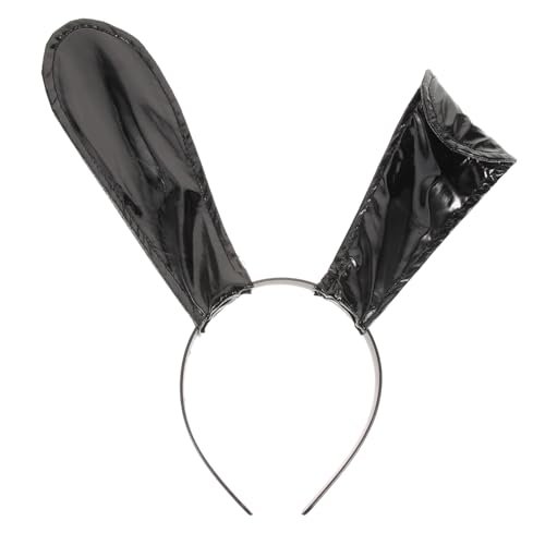 BESTYASH Hasenohren-stirnband Schwarze Hasenohren Für Erwachsene Ohr-stirnbänder Für Frauen Party-stirnbänder Halloween-stirnband Cosplay-zubehör Ohren-kopfbedeckung von BESTYASH