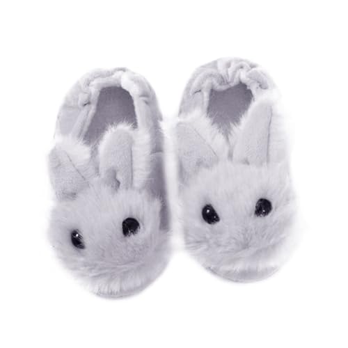 BESTYASH Hausschuhe Plüschpantoffeln Rutschfest Warm Gefüttert Niedriges Gewicht Niedrige Geräuschentwicklung Kuschelig Weiche Baumwolle Bunny form Innenlänge von BESTYASH