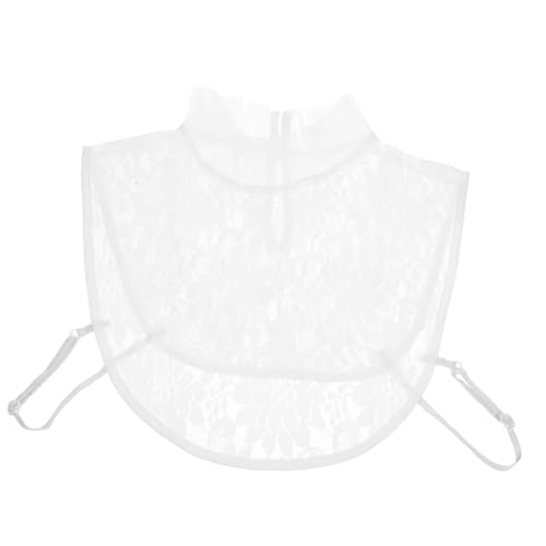 BESTYASH Hemdkragen Damenhemd Bluse Frauenkleidung Leinenhemden Für Gefälschte Fälschung T-shirt Halbes Hemd Fake-kragen Abnehmbar Falsches Baumwolle Weiß von BESTYASH