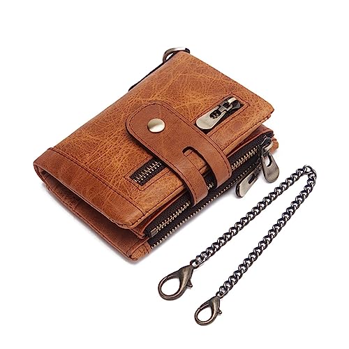 BESTYASH Herren Geldbörse Diebstahl Multi Karten Geldbeutel mit Münzfach Faltbares Design Khaki für Büro Partys und Alltag Perfektes für Besondere Anlässe von BESTYASH