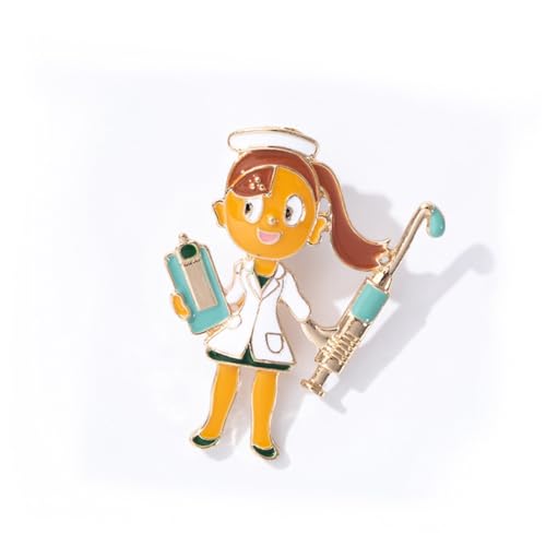 BESTYASH Herzförmige Kreative Krankenschwester und Arzt Anstecknadeln Modische Kleidungspins für Party und Alltag Langlebiger Schmuck Geschenk für Pflegekräfte und Mediziner von BESTYASH