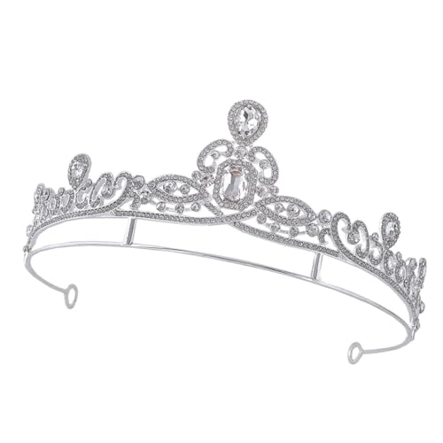 BESTYASH Hochzeit Tiara Krone für Damen Krone aus Cosplay Zubehör für Braut Geburtstagsfeier Abschlussball und Besondere Anlässe Funkelndes Design von BESTYASH