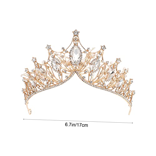 BESTYASH Hochzeitskrone Haarschmuck Tiara Damen mit Funkelnden Strasssteinen Leichtes Stirnband für Braut Bankett Party Schmuck Design für Festliche Anlässe und Fotoshootings von BESTYASH