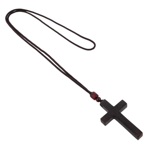 BESTYASH Holz Kreuz Anhänger Auto Hängend Vintage Handgefertigt Nachhaltig Robust Vielseitig Für Innenraum Deko Und Männer Frauen von BESTYASH