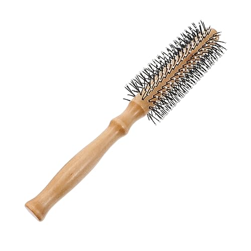 BESTYASH Holz Rundhaarbürste Haarstyling Kamm Für Volumen Pflegeleichte Frisierbürste Mit Nylonborsten Leicht Und Langlebig Für Damen Und Herren Zum Föhnen Und Stylen von BESTYASH