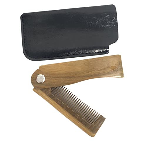 BESTYASH Holzkamm Klappbar Für Bartpflege Mit Taschenkamm Für Reisen Und Haushaltgebrauch Ergonomisch Designed Bartkamm Für Männer von BESTYASH