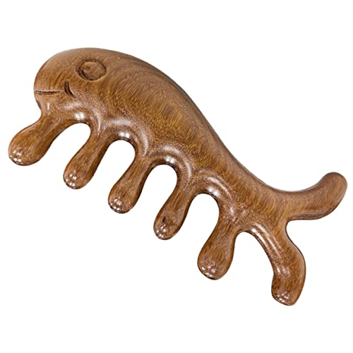 BESTYASH Holzkamm für Breiter Zahnkamm aus Hochwertigem Sandelholz Sanfte Kopfhautmassage für Männer und Entwirrt Mühelos Langes und Lockiges Haar von BESTYASH