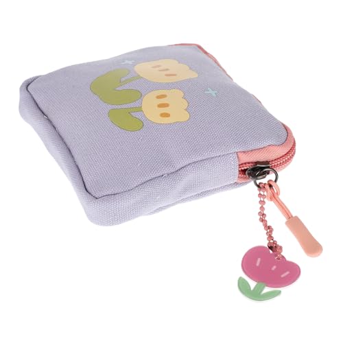 BESTYASH Hygienebeutel Damenbinden Aufbewahrungstasche Blumenmuster Sanitary Napkin Storage Bag für Mädchen Perioden Tasche Kompakt Leicht Reise Kosmetiktasche mit Münzfach von BESTYASH