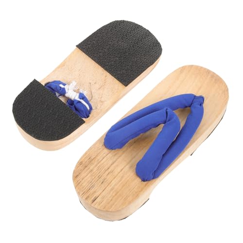 BESTYASH Japanische Traditionelle Damen Clogs Holzslipper Atmungsaktiv Leicht rutschfest Breit für Fußgröße Geeignet Vielseitig Tragbar für Zuhause und Outdoor von BESTYASH
