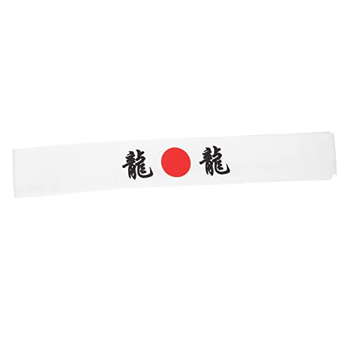 BESTYASH Japanisches Haarband Haargummis Stirnbänder Für Herren Bandanas Für Männer Koch Karate Stirnband Krawatten Für Männer Gesichtsw?sche Haarturbaner Weiß Baumwolle Tragbar Haarseil von BESTYASH