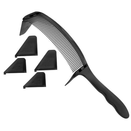 BESTYASH Kamm Verdünnung entwirren gebogen Abschied Bußgeld Teil Haarpflegeset friseurkämme professionell Schnurrbartkämme für Männer Schneidekämme Profi Plastik Black von BESTYASH