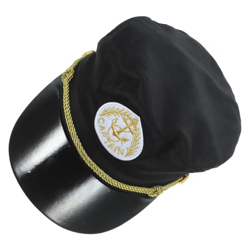 BESTYASH Kapitänsmütze Baumwolle Verstellbar Komfortabel Robuste Matrosen Kostüm Mütze für Karneval Cosplay Segelparty Bühne von BESTYASH