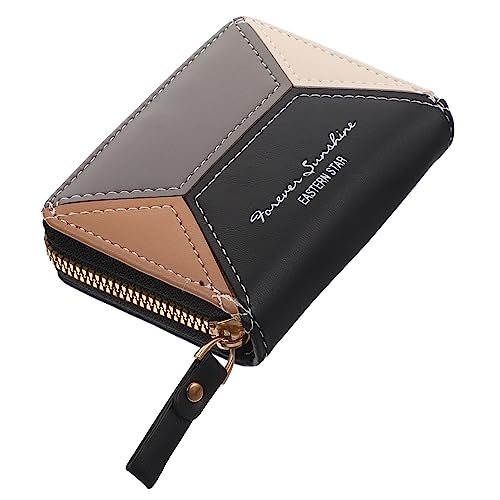 BESTYASH 1stück Fashionable Multifunktions-kartenhalter Für Damen Kompakte Kartenbörse Mit RFID-Schutz Für Kreditkarten Ausweise Und Für Reisen Und Alltag Schwarz von BESTYASH